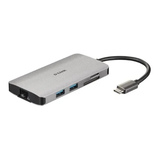 Picture of D-Link 8-In-1 Usb-C Hub with Hdmi/Ethernet/Card Reader/Power Delivery - DUB-M810
