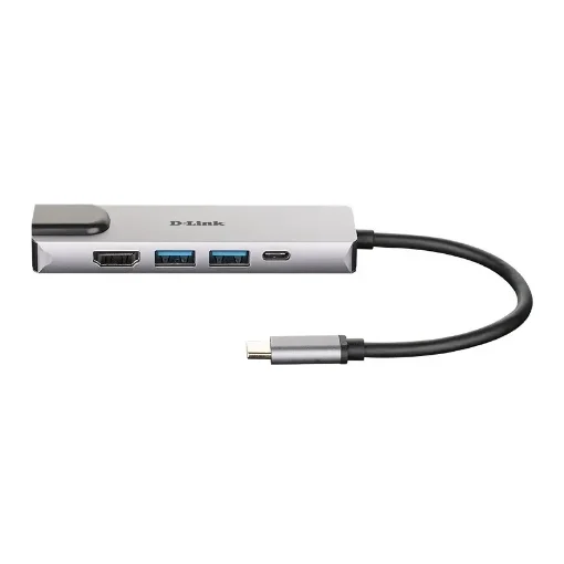 Picture of D-Link 5-In-1 Usb-C Hub with Hdmi/Ethernet and Power Delivery - DUB-M520