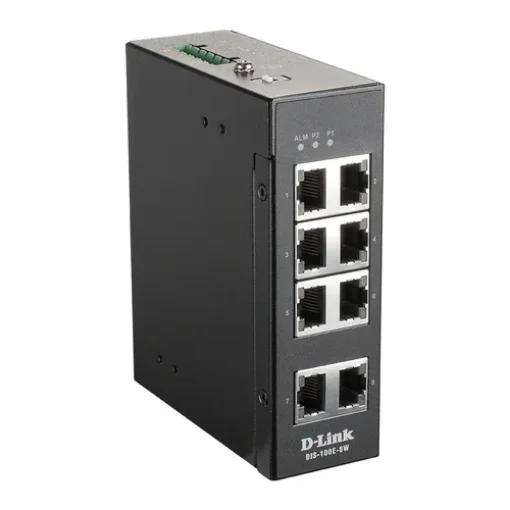 Picture of D-Link 8-Port Unmanaged Industrial Switch with 8 X 10/100 Baset(X) Ports - DIS-100E-8W