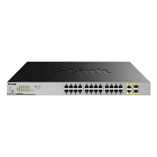 Picture of D-Link 24-Port Desktop Gigabit Unmanaged Poe Switch with 2 X 100/1000Mbps Combo Ports - DGS-1026MP
