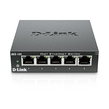Picture of D-Link Des-105 Unmanaged L2 Black - Des-105/E