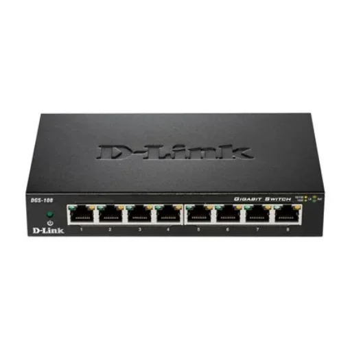 Picture of D-Link Dgs-108 Black - Dgs-108/E