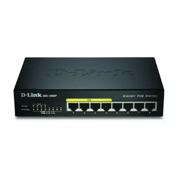 Picture of D-Link 8-Port Gigabit Poe Unmanaged Desktop Switch - DGS-1008P/E