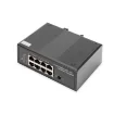 Picture of Digitus 7 Port Gigabit Ethernet Netzwerk Poe Switch, Industrial, Unmanaged, 1PD Port - Dn-651113