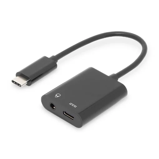 Picture of Digitus Usb Type-C Adapter / Converter, Type-C™ To Usb Type-C + 3.5mm Stereo - Ak-300400-002-S