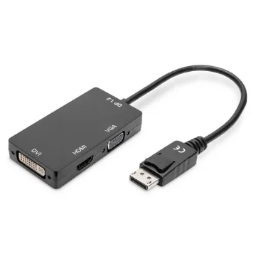 Picture of Digitus Displayport 3in1 Adapter / Converter - Ak-340418-002-S