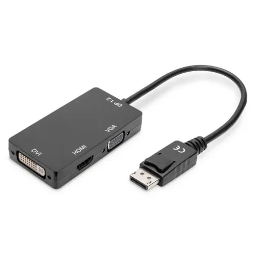 Picture of Digitus Displayport 3in1 Adapter / Converter - Ak-340418-002-S