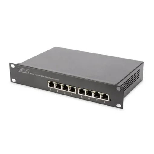Picture of Digitus 8-Port Gigabit Switch, 10 Inch, Unmanaged - Dn-80114