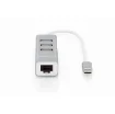 Picture of Digitus Usb Type-C™ 3-Port Hub + Fast Ethernet Lan Adapter - Da-70253
