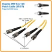 Picture of Eaton - Tripp Lite N352-03M Duplex Singlemode 9/125 Fiber Patch Cable (St/St), 3M (10 Ft.) - N352-03M
