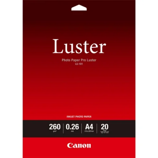 Picture of Canon Lu-101 Luster Photo Paper Pro A4 - 20 Sheets - 6211B006