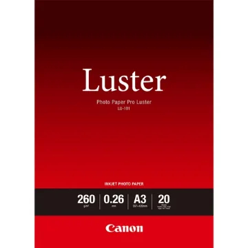 Picture of Canon Lu-101 Luster Photo Paper Pro A3 - 20 Sheets - 6211B007