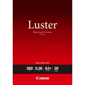 Picture of Canon Lu-101 Luster Photo Paper Pro A3 Plus - 20 Sheets - 6211B008