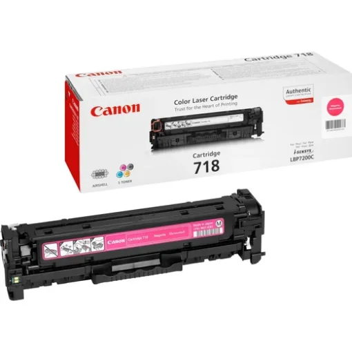 Picture of Canon Crg-718 M Toner Cartridge 1 Pc(S) Original Magenta - 2660B002