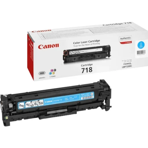 Picture of Canon Crg-718 C Toner Cartridge 1 Pc(S) Original Cyan - 2661B002