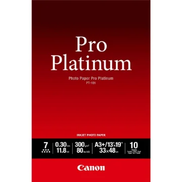 Picture of Canon Pt-101 Pro Platinum Photo Paper A3 Plus - 10 Sheets - 2768B018