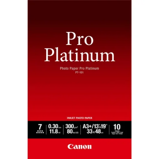Picture of Canon Pt-101 Pro Platinum Photo Paper A3 Plus - 10 Sheets - 2768B018