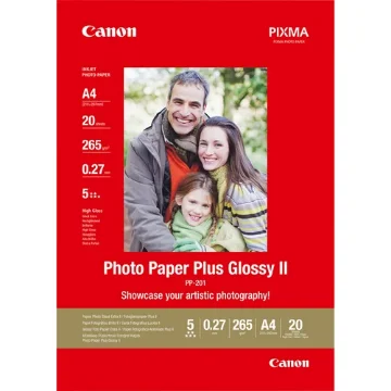 Picture of Canon Pp-201 Glossy Ii Photo Paper Plus A4 - 20 Sheets - 2311B019