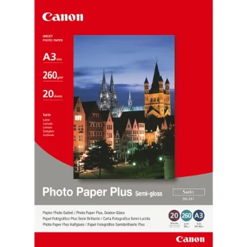 Picture of Canon Sg-201 Semi-Gloss Photo Paper Plus A3 - 20 Sheets - 1686B026