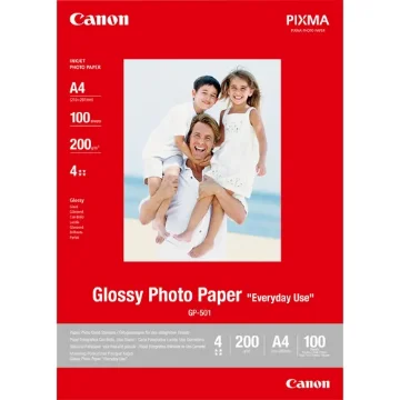 Picture of Canon Gp-501 Glossy Photo Paper A4 - 100 Sheets - 0775B001