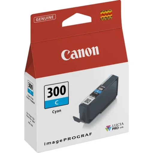 Picture of Canon PFI-300C Cyan Ink Cartridge - 4194C001