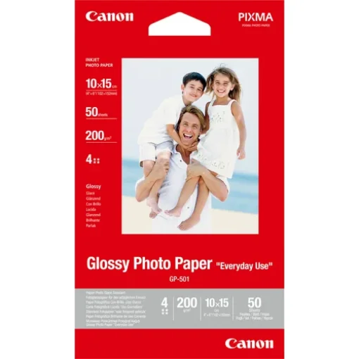 Picture of Canon Gp-501 Glossy Photo Paper 4x6" - 50 Sheets - 0775B081