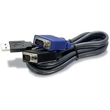 Picture of Trendnet 1.8m Usb/Vga Kvm Cable Black - TK-CU06
