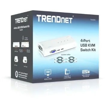 Picture of Trendnet TK-407K Kvm Switch Blue - TK-407K