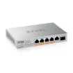 Picture of Zyxel XMG-105HP Unmanaged 2.5G Ethernet (100/1000/2500) Power Over Ethernet (Poe) Silver - XMG-105HP-EU0101F