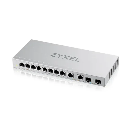 Picture of Zyxel XGS1010-12-ZZ0102F Network Switch Unmanaged Gigabit Ethernet (10/100/1000) Grey - XGS1010-12-ZZ0102F