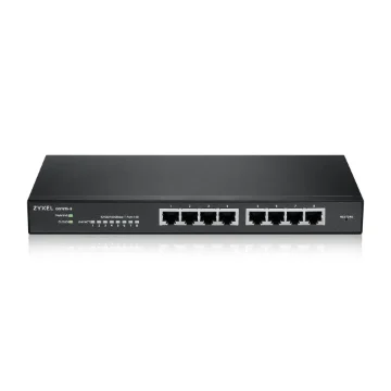 Picture of Zyxel GS1915-8 Managed L2 Gigabit Ethernet (10/100/1000) Black - GS1915-8-EU0101F