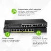 Picture of Zyxel GS1915-8EP Managed L2 Gigabit Ethernet (10/100/1000) Power Over Ethernet (Poe) Black - GS1915-8EP-EU0101F
