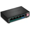 Picture of Trendnet TPE-TG51G Network Switch Gigabit Ethernet (10/100/1000) Power Over Ethernet (Poe) Black - TPE-TG51G
