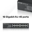 Picture of Zyxel GS1100-16 Unmanaged Gigabit Ethernet (10/100/1000) - GS1100-16-EU0103F