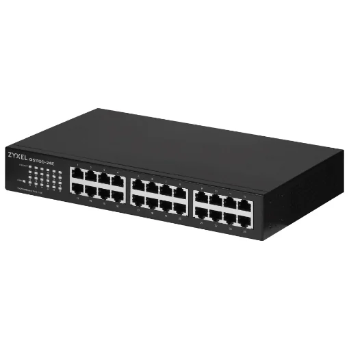 Picture of Zyxel GS1100-24E Unmanaged Gigabit Ethernet (10/100/1000) Black - GS1100-24E-EU0103F