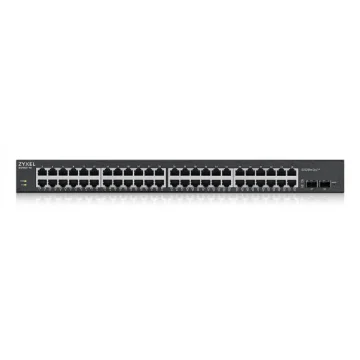 Picture of Zyxel GS1900-48HPv2 Managed L2 Gigabit Ethernet (10/100/1000) Power Over Ethernet (Poe) Black - GS190048HPV2-EU0101F