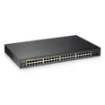 Picture of Zyxel GS1900-48HPv2 Managed L2 Gigabit Ethernet (10/100/1000) Power Over Ethernet (Poe) Black - GS190048HPV2-EU0101F