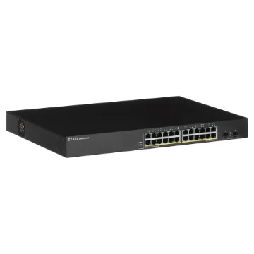 Picture of Zyxel GS1900-24HP Managed Gigabit Ethernet (10/100/1000) 1U Black - GS190024HPV2-EU0101F