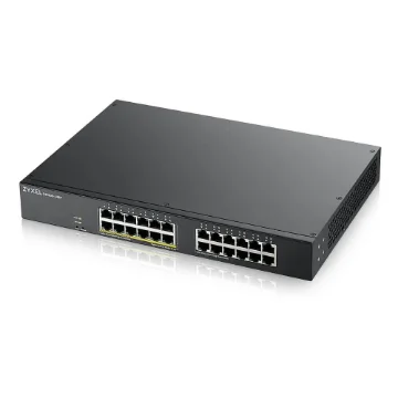 Picture of Zyxel GS1900-24EP Managed L2 Gigabit Ethernet (10/100/1000) Power Over Ethernet (Poe) Black - GS1900-24EP-EU0101F