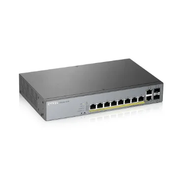 Picture of Zyxel GS1350-12HP-EU0101F Network Switch Managed L2 Gigabit Ethernet (10/100/1000) Power Over Ethernet (Poe) Grey - GS1350-12HP-EU0101F