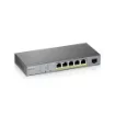 Picture of Zyxel GS1350-6HP-EU0101F Network Switch Managed L2 Gigabit Ethernet (10/100/1000) Power Over Ethernet (Poe) Grey - GS1350-6HP-EU0101F