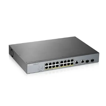 Picture of Zyxel GS1350-18HP-EU0101F Network Switch Managed L2 Gigabit Ethernet (10/100/1000) Power Over Ethernet (Poe) Grey - GS1350-18HP-EU0101F