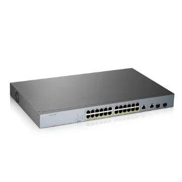 Picture of Zyxel GS1350-26HP-EU0101F Network Switch Managed L2 Gigabit Ethernet (10/100/1000) Power Over Ethernet (Poe) Grey - GS1350-26HP-EU0101F