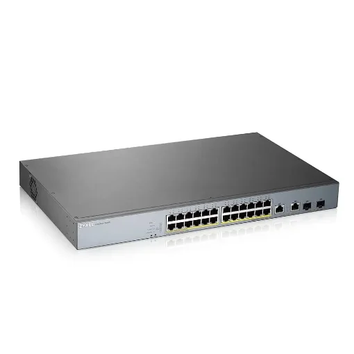 Picture of Zyxel GS1350-26HP-EU0101F Network Switch Managed L2 Gigabit Ethernet (10/100/1000) Power Over Ethernet (Poe) Grey - GS1350-26HP-EU0101F