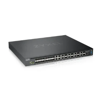 Picture of Zyxel XS3800-28 Managed L2+ 10G Ethernet (100/1000/10000) Black - XS3800-28-ZZ0101F