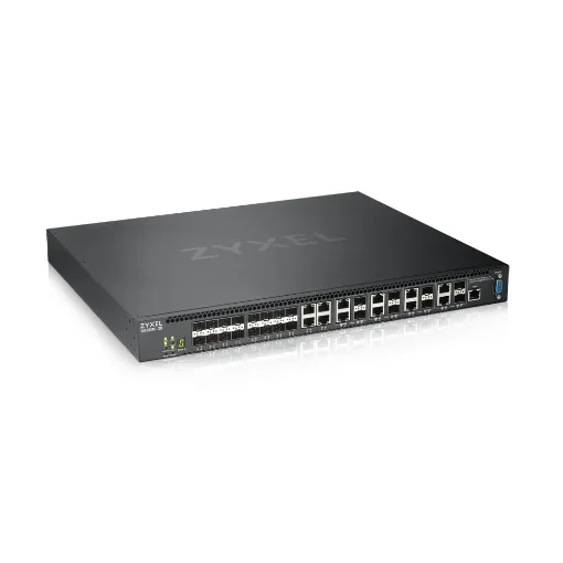 Picture of Zyxel XS3800-28 Managed L2+ 10G Ethernet (100/1000/10000) Black - XS3800-28-ZZ0101F