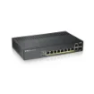 Picture of Zyxel GS1920-8HPV2 Managed Gigabit Ethernet (10/100/1000) Power Over Ethernet (Poe) Black - GS1920-8HPV2-EU0101F