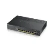 Picture of Zyxel GS1920-8HPV2 Managed Gigabit Ethernet (10/100/1000) Power Over Ethernet (Poe) Black - GS1920-8HPV2-EU0101F
