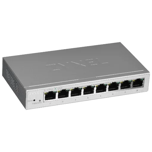 Picture of Zyxel GS1200-8 Managed Gigabit Ethernet (10/100/1000) Silver - GS1200-8-EU0101F