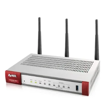 Picture of Zyxel USG20W-VPN-EU0101F Wireless Router Gigabit Ethernet Dual-Band (2.4 Ghz / 5 Ghz) Grey, Red - USG20W-VPN-EU0101F
